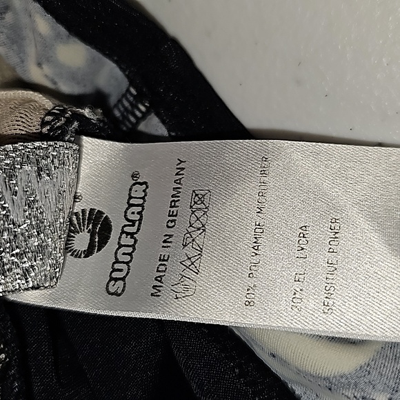 SunFlair by Jutta Friedman size 12B EUC Gorgeous New Designer Black One Piece - Picture 11 of 14